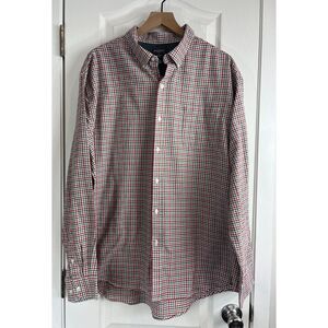 Van Heusen Men's Long Sleeve Lightweight Flannel Shirt Gray Green Tan Size XXL